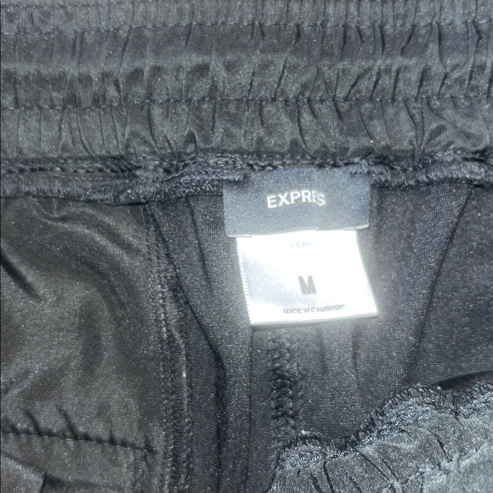 EXPRESS Black High Waisted Drawstring Jogger Pants Size Medium - Picture 7 of 10